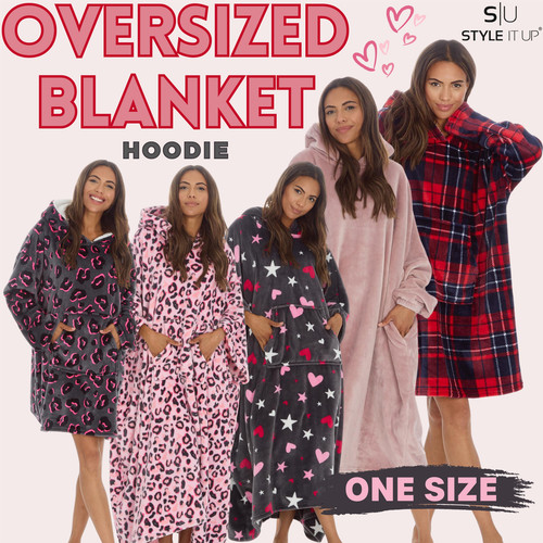 Womens wearable blanket hoodie - wearable,