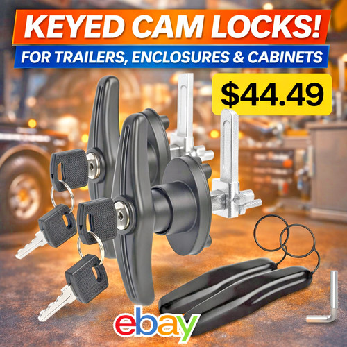 Truck cap handle lock - lock, w/